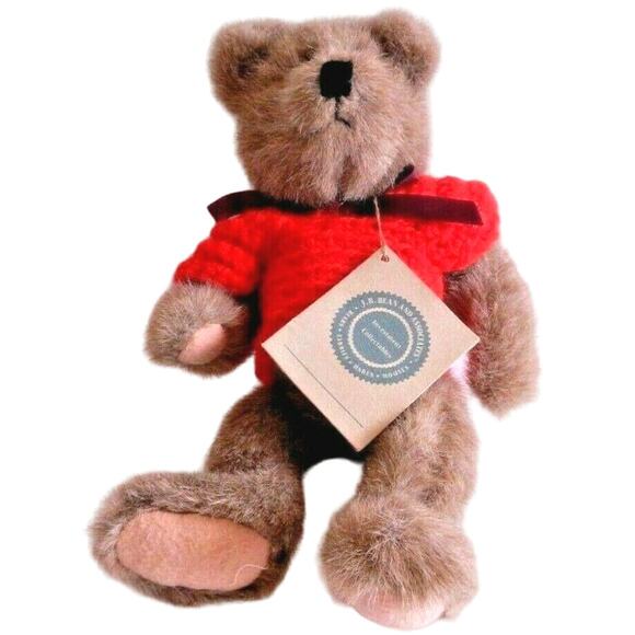 Vintage BOYDS Teddy Bear Plush 15" J.B. Bean Series Brown 1985-1997 - Picture 2 of 9